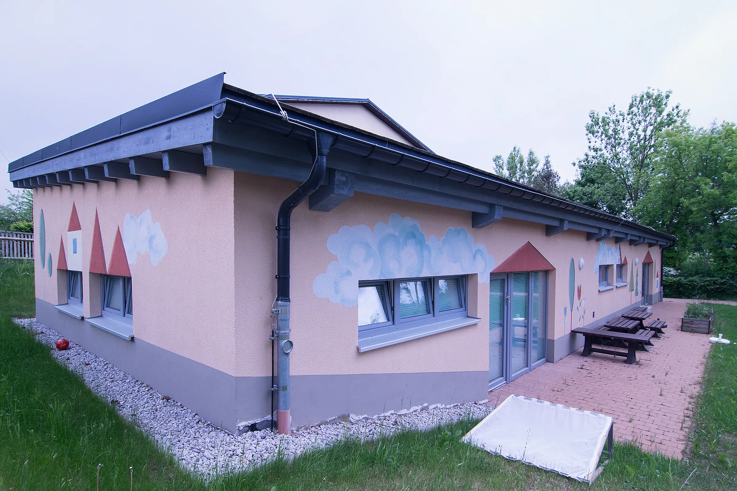 Erweiterungsanbau in der Kindertagesstätte Spatzennest in Mildenau im Erzgebirge