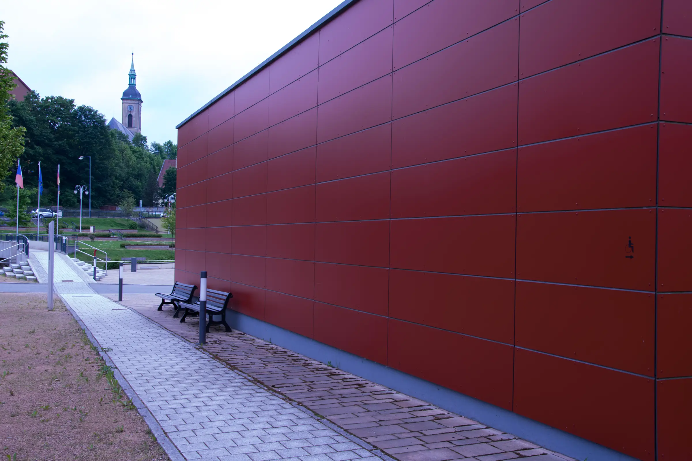 Neubau Pavilion Gemeinsame Mitte Bärenstein im Erzgebirge