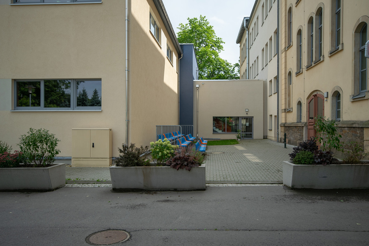 Neubau einer Turnhalle mit Sozialanbau für die Oberschule in Olbernhau.