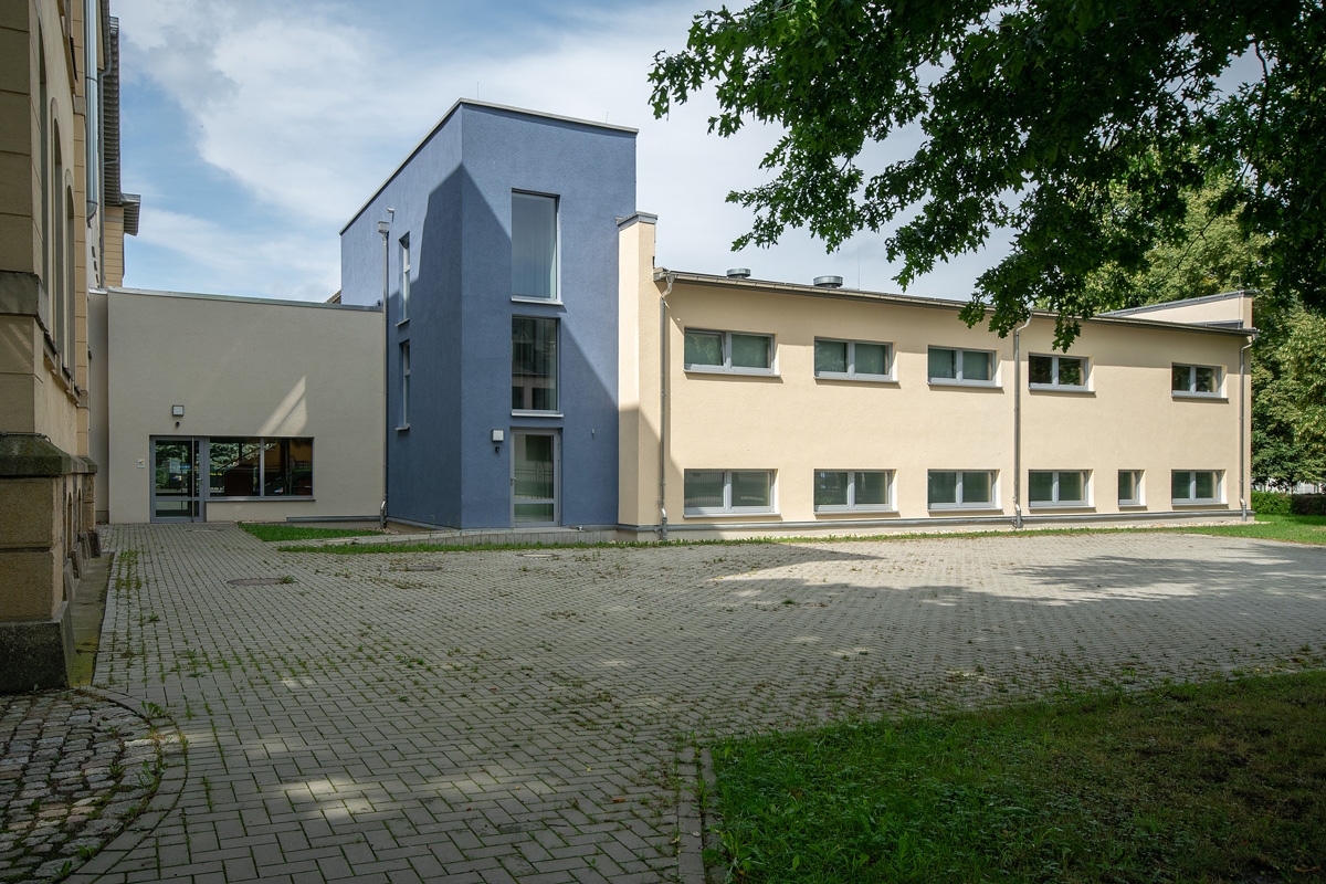 Neubau einer Turnhalle mit Sozialanbau für die Oberschule in Olbernhau.