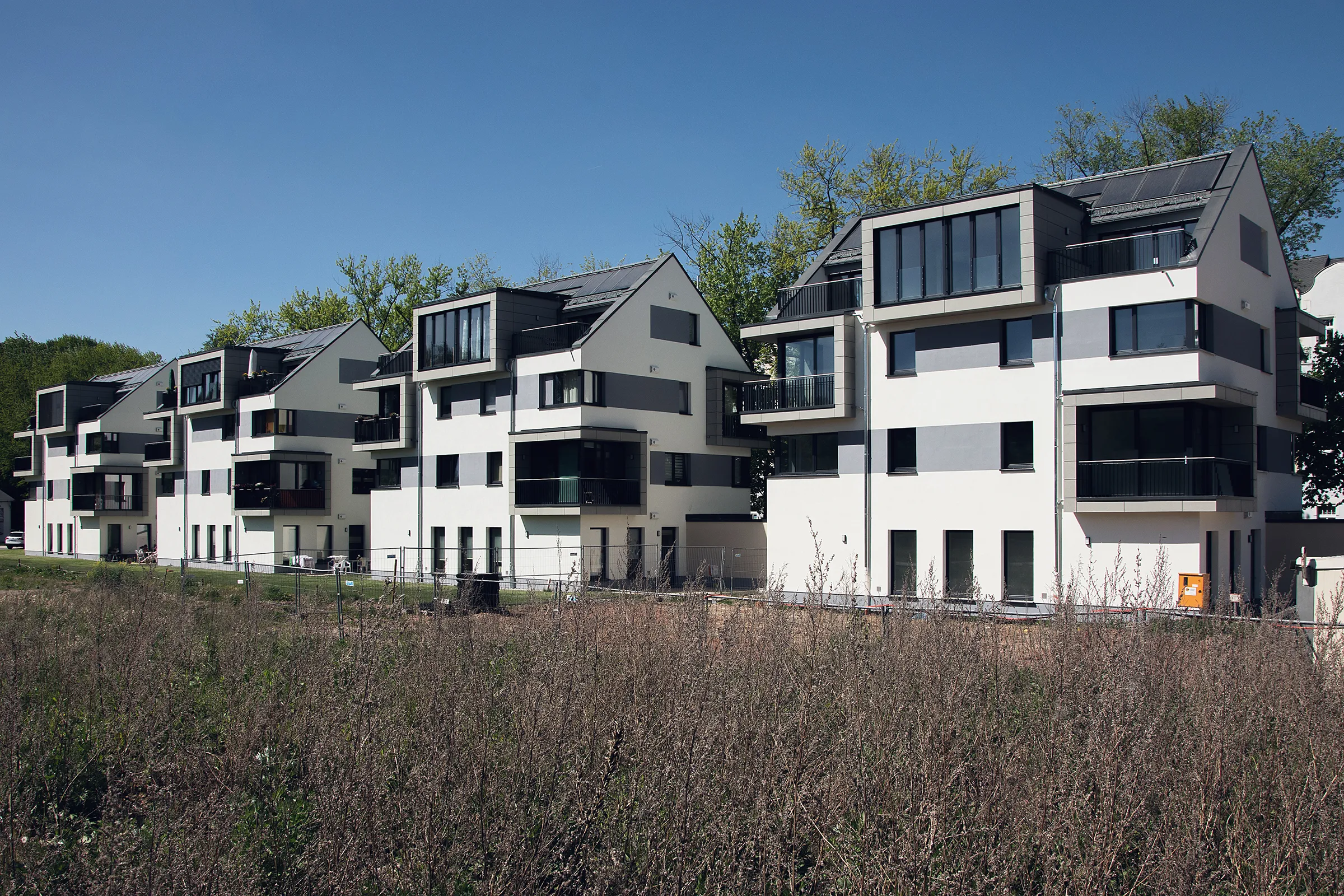 Neubau eines Mehrfamilienhauses auf der Rößlerstraße in Chemnitz in Sachsen