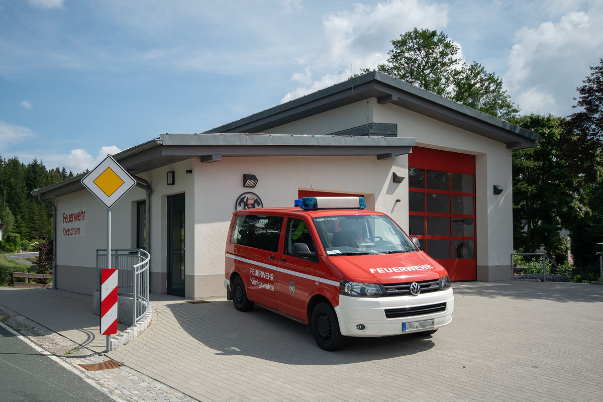 Neubau der Feuerwache in Kretscham im Sehmathal
