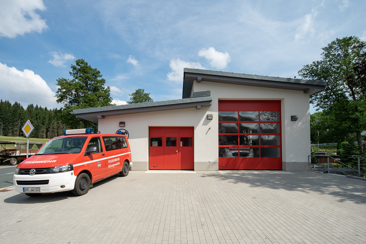 Neubau der Feuerwache in Kretscham im Sehmathal