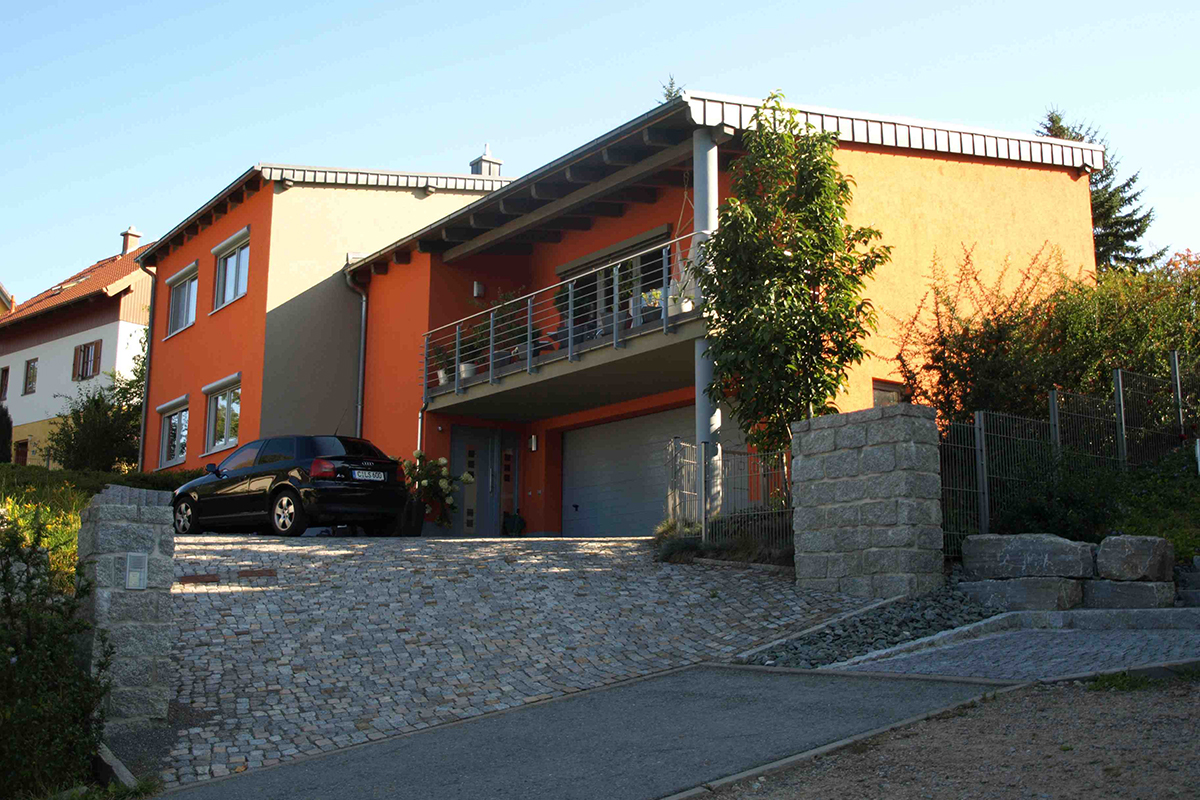 Neubau eines Einfamilienhauses in Chemnitz.