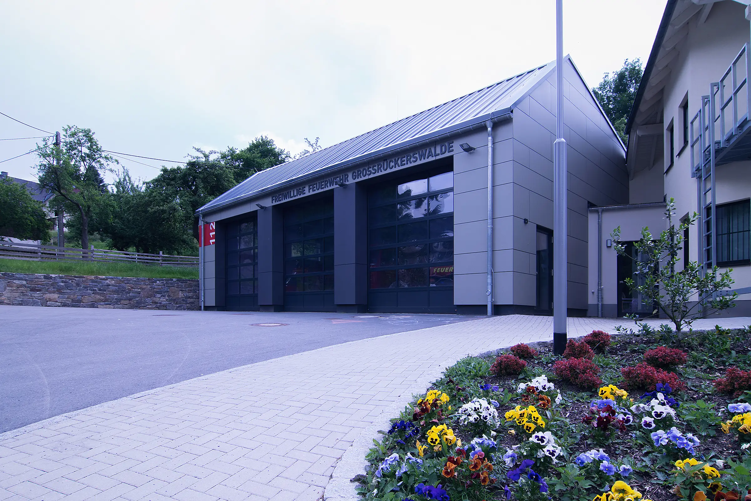 Neubau Feuerwache Großrückerswalde im Erzgebirge
