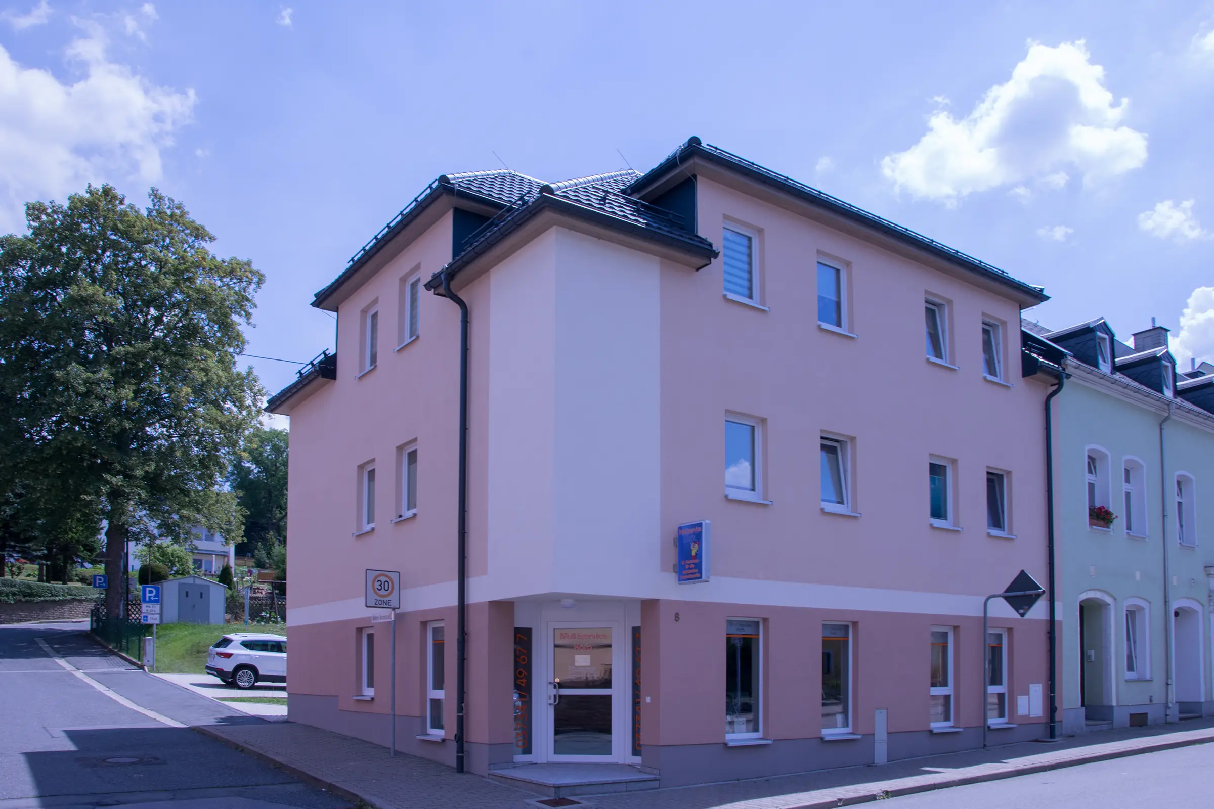 Neubau eines Wohn- und Geschäftshauses in Ehrenfriedersdorf im Erzgebirge