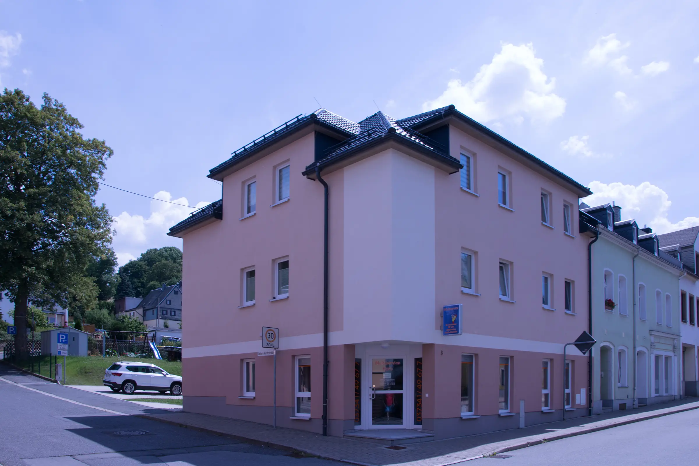Neubau eines Wohn- und Geschäftshauses in Ehrenfriedersdorf im Erzgebirgskreis