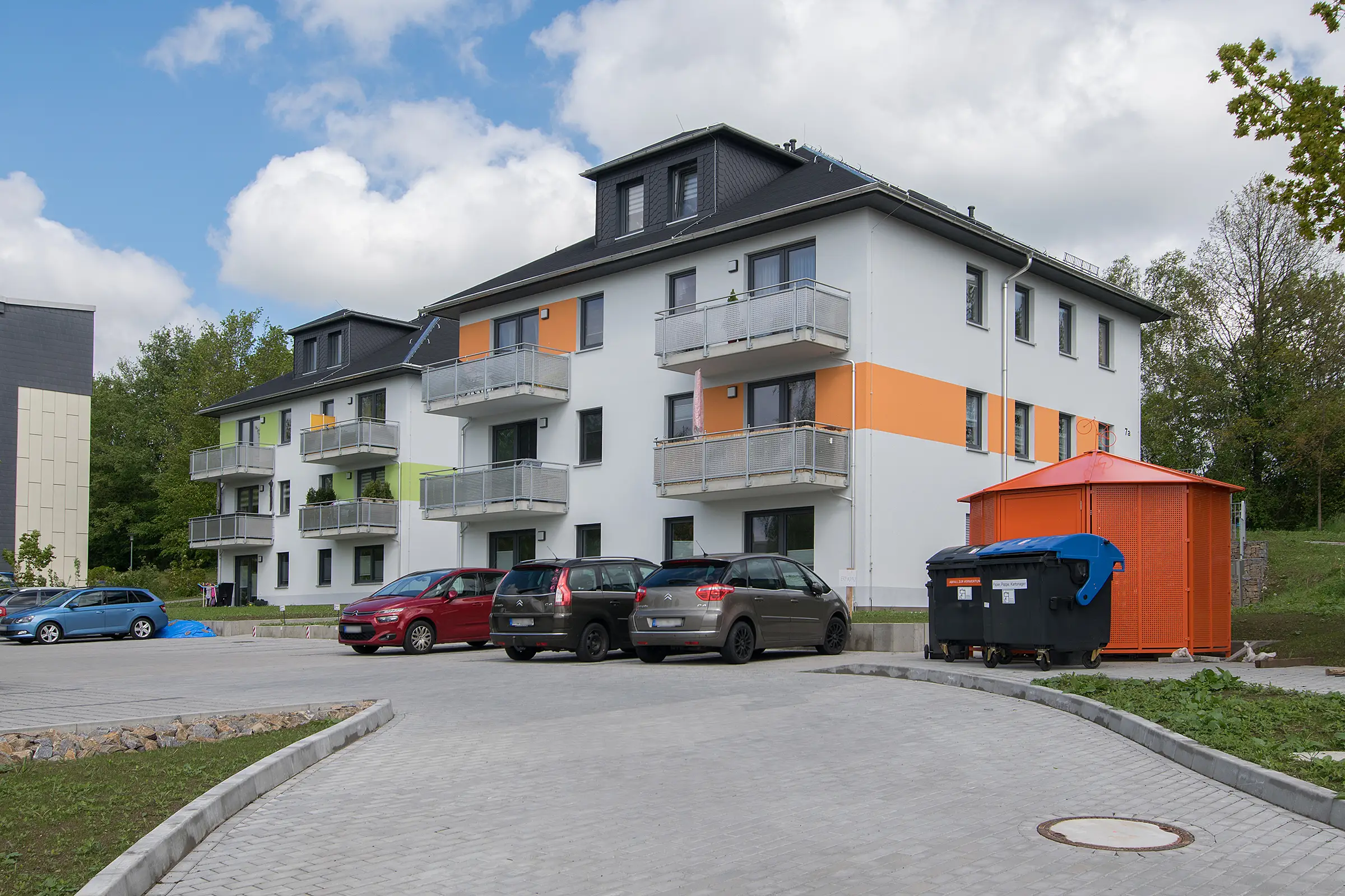 Neubau eines Mehrfamilienhauses auf der Ilmhöhe in Zschopau im Erzgebirgskreis