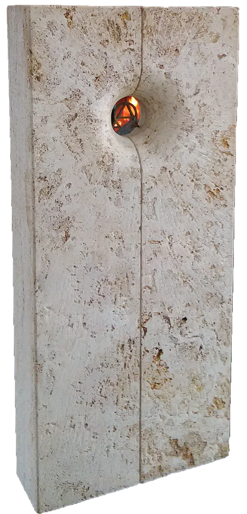 Kreativer Grabstein mit Zeichen von Starke Steine Gelenau