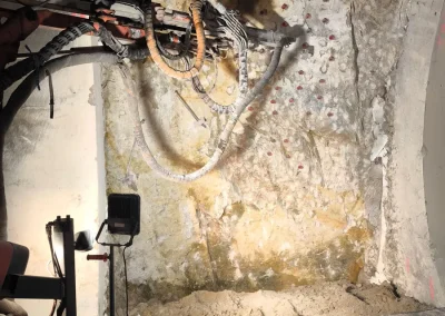 Notrufnischen Sanierung des Tunnels Königshainer Berge